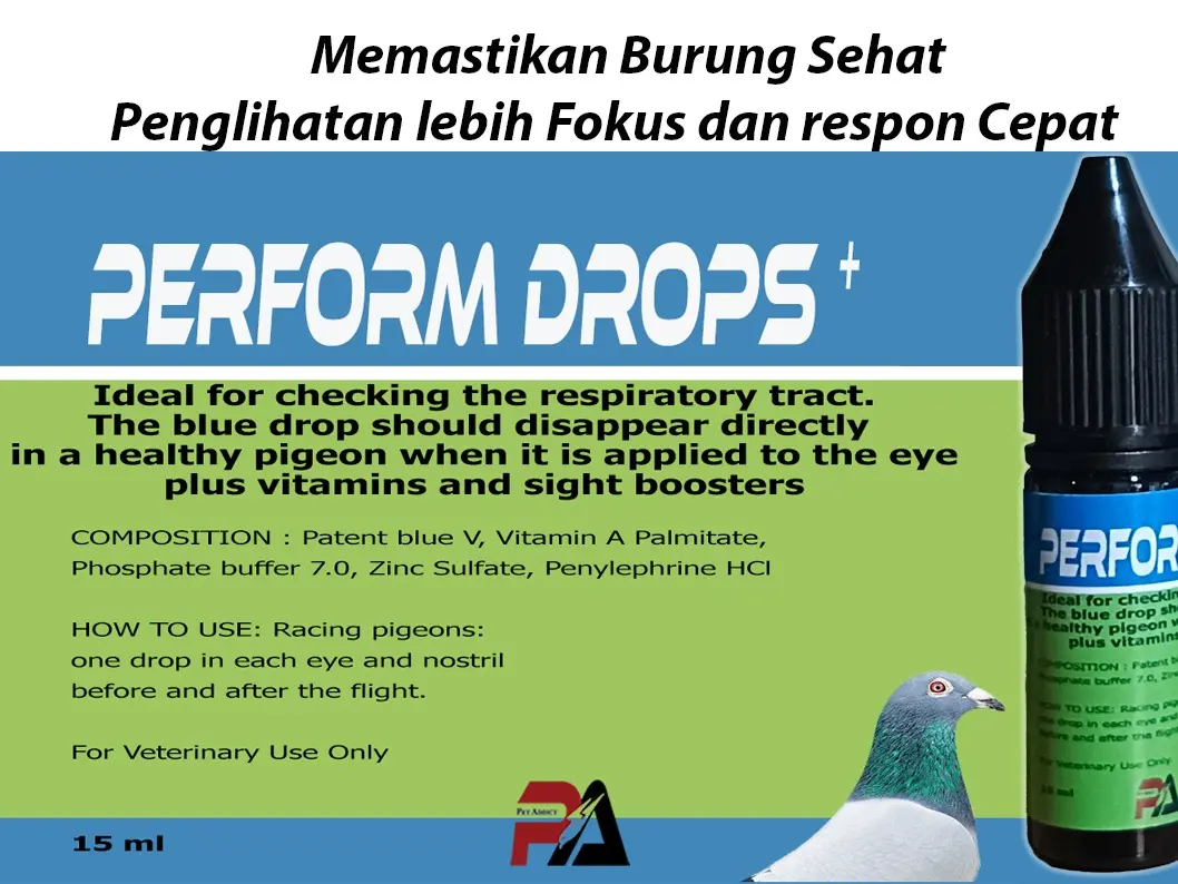 Perform Drop merpati lebih baik dan  bukan Forma drop
