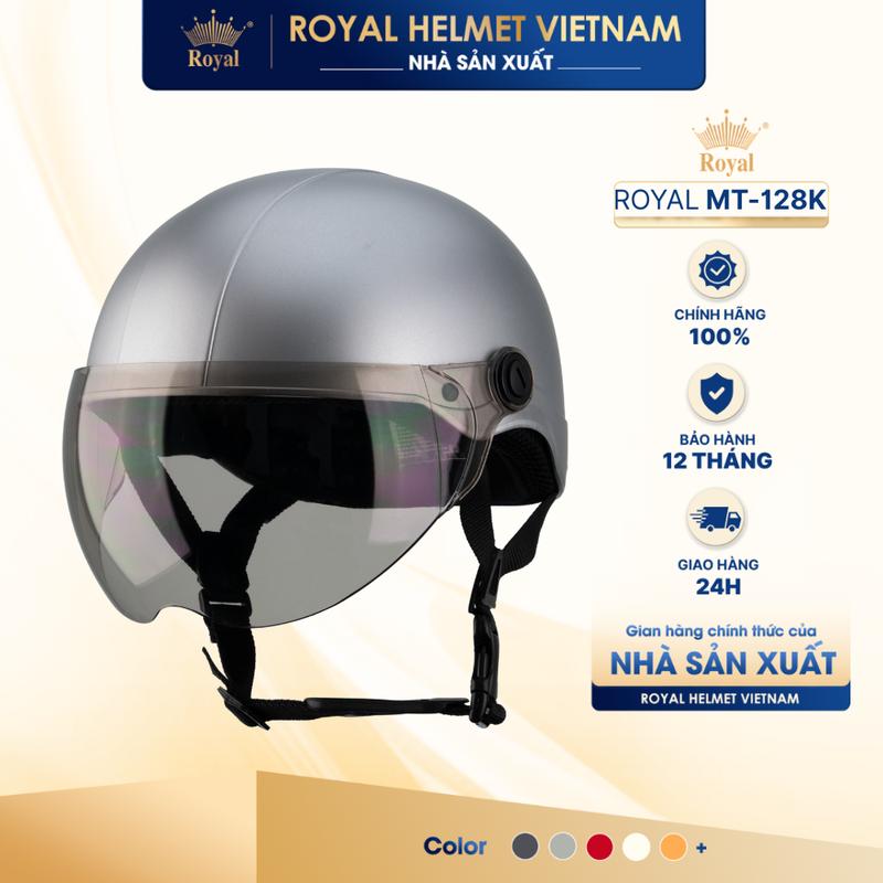 NHÀ SẢN XUẤT Mũ Bảo Hiểm Nửa Đầu MT-128K Có Kính Nón Bảo Hiểm 1 2 Có Kính Cho Nam Và Nữ Asia Chính Hãng | Trực tiếp từ NSX