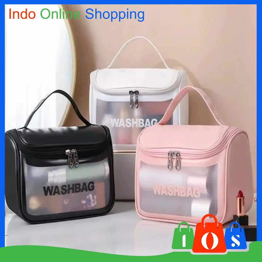 IOS 1006 Tas Kosmetik Washbag Make Up Waterproof Travel Pouch Import COD