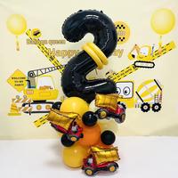 Gambar DINOSO Balon Set Simple Kendaraan 28pcs Balon Paket Dekorasi Kendaraan Kontruksi Penggali Derkoasi Ulang Tahun Anak - 28pcs Set Kendaraan Simple, ANGKA 1 dari DINOSO INDONESIA Kota Administrasi Jakarta Barat 3 Tokopedia
