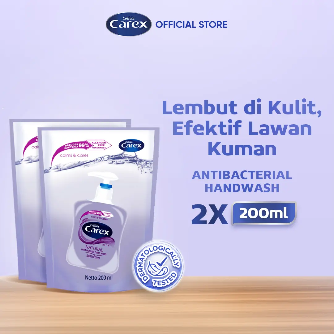Carex Hand Wash Sensitive DOY 200 ml - Beli 1 Gratis 1