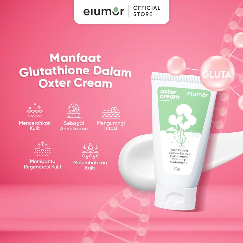 Elumor Oxter Cream 30g - Krim Pencerah Ketiak, Mengandung Niacinamide, Glutathione & Lemon, Pencerah Leher Hitam, Vitamin Mencerahkan Memutihkan Selangkangan 6
