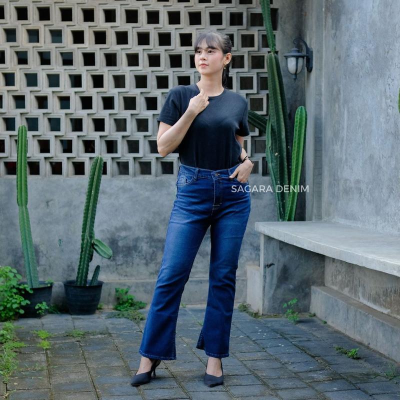 Highwaist Cutbray Jeans Retro 114- Celana Jeans Cutbray Premium Wanita Panjang Wanita Panjang Cutbray Retro Jeans Vintage 5