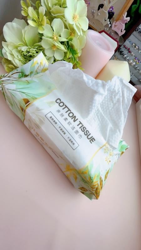 Product Introduction of DT001  Disposable Cleansing Face Towel, 100% Cotton Viscose, 40 sheets/packet, 200mm x 180mm 4