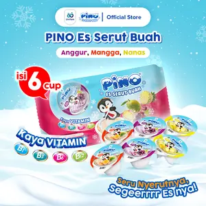 Pino Es Serut Buah (1 Bag Isi 6 Cup) - Nanas, Mangga & Anggur