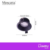 Gambar MOSCATTA Kap Lampu MR16 Fixed recessed diameter 8CM - white dari Pusat Lampu Jakarta Kota Administrasi Jakarta Pusat 4 Tokopedia