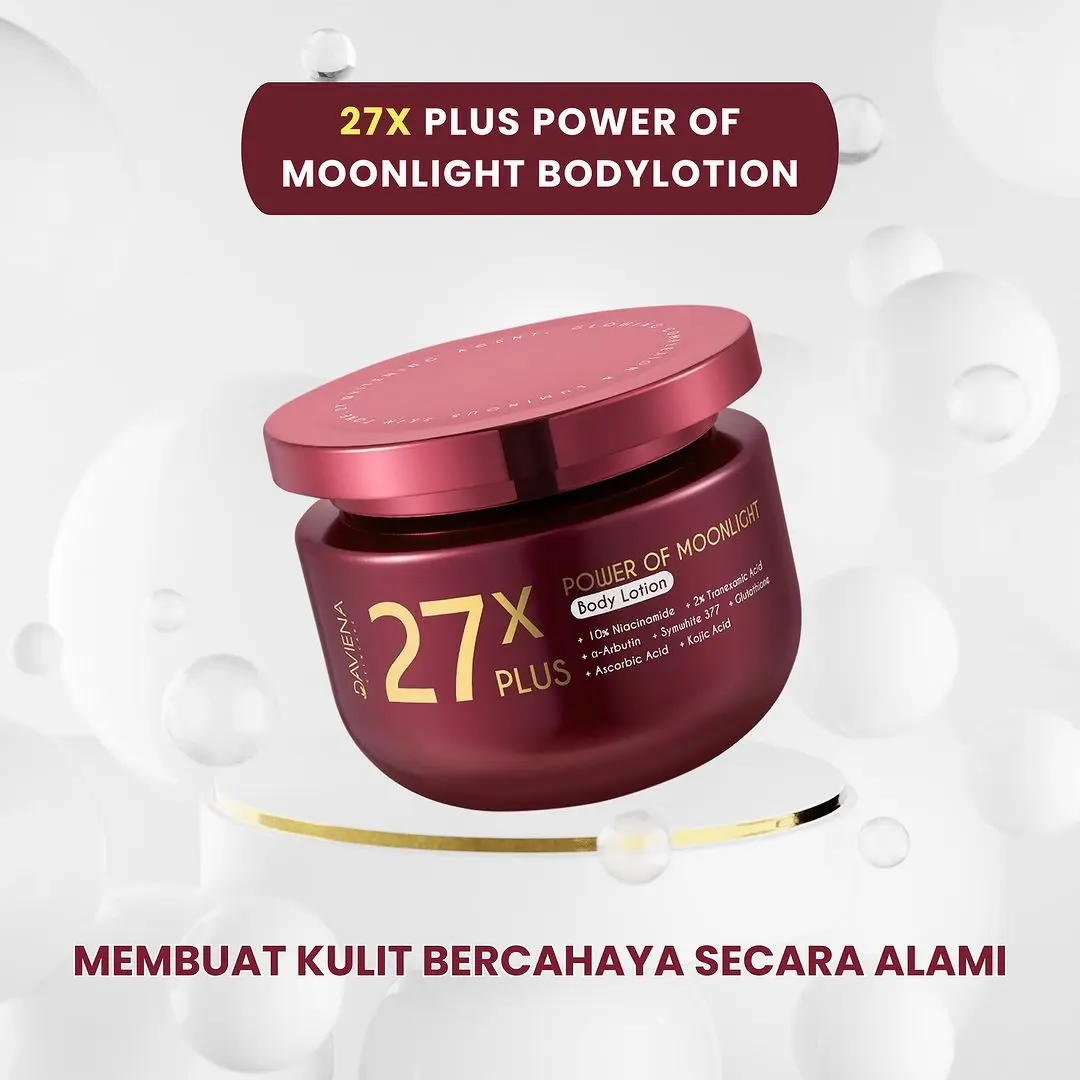 [READY] "New Formula" 27X Plus Power Of Moonlight Body Lotion | Daviena Skincare