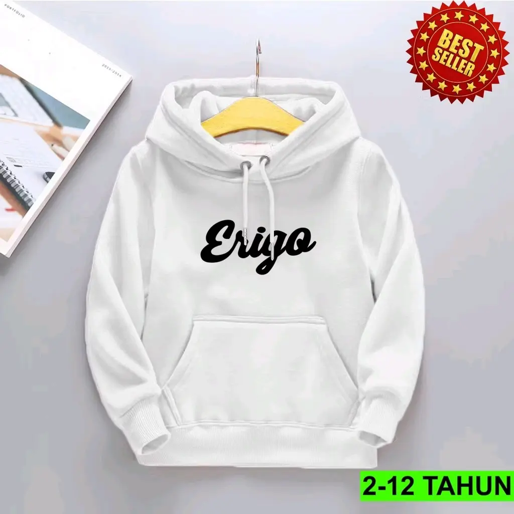 Hoodie jacket sweater ERIGO anak laki-laki perempuan 2-12 tahun