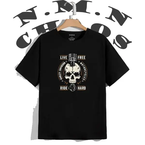 Kaos Pria Distro / Tshirt Kaos HARLEY DAVIDSON RIDER / Baju Kaos Cowok Dewasa / Kaos Combed 24s 0