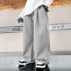 Celana Panjang Baggy Sweatpants Joger Loose Pants Anak Laki-laki dan Perempuan Unisex usia 5-14 Tahun Bahan Fleece Premium