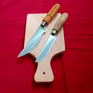 2 Pisau Dapur Serba Guna & Telenan Kayu - Kitchenware Knife