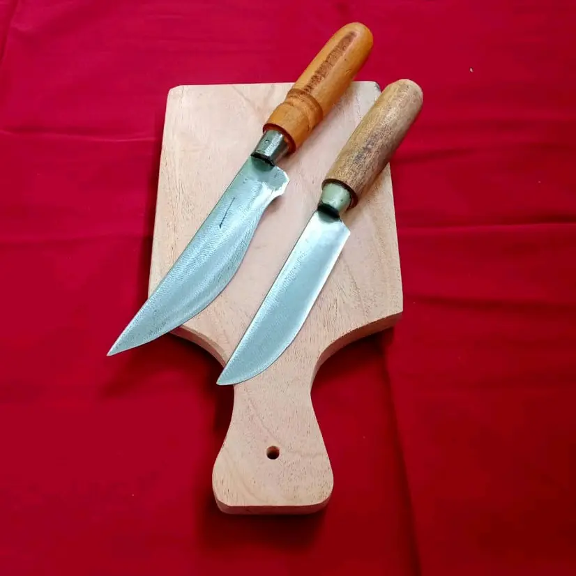 2 Pisau Dapur Serba Guna & Telenan Kayu - Kitchenware Knife