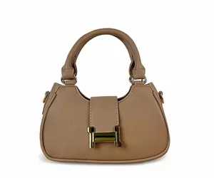 IN.H Small Baguette Bag Sling Bag Wanita Kulit Sintetis