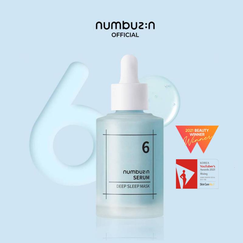 numbuzin No.6 Deep Sleep Mask Serum (50ml) Hyaluronic Acid  Moisture Moisturizing Soothing Vitalizing Efficiency Hydration Niacinamide