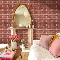 Gambar 【COD】Commomy 10Pcs 3D Matte PVC Brick Wall Panel 30x30cm Self Adhesive Waterproof White Brick Sticker Dinding Industrial Loft Dekorasi Rumah Dapur Kamar Mandi Cafe Feature Wall DIY - Brown-Gray Brick 5PCS dari Commomy decor Kab. Tangerang 3 Tokopedia