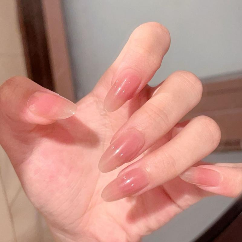 NAIL__XINH MÃ Đ248 FORM OVAN MÀU OMBRE THẠCH HỒNG NAIL BOX MÃ Đ248 FORM OVAN MÀU OMBRE