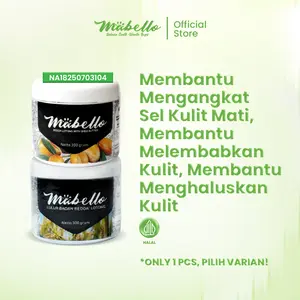 Mabello Lulur Beddalotong Original 300gr Mencerahkan Memudarkan Kulit Belang & Hitam BPOM Halal Aroma Rempah Lembut Kental - Salt