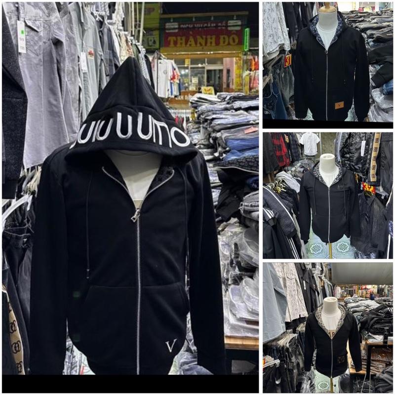 Áo khoác nỉ cao cấp dầy dặn mềm mại Vá Da Cao Cấp aokhoac nam