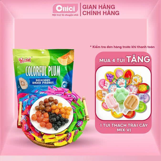 Ô Mai mix vị Colorful Plum 408gr siêu ngon Bếp Của Mẹ ONICI - Ăn Vặt Snack Chua