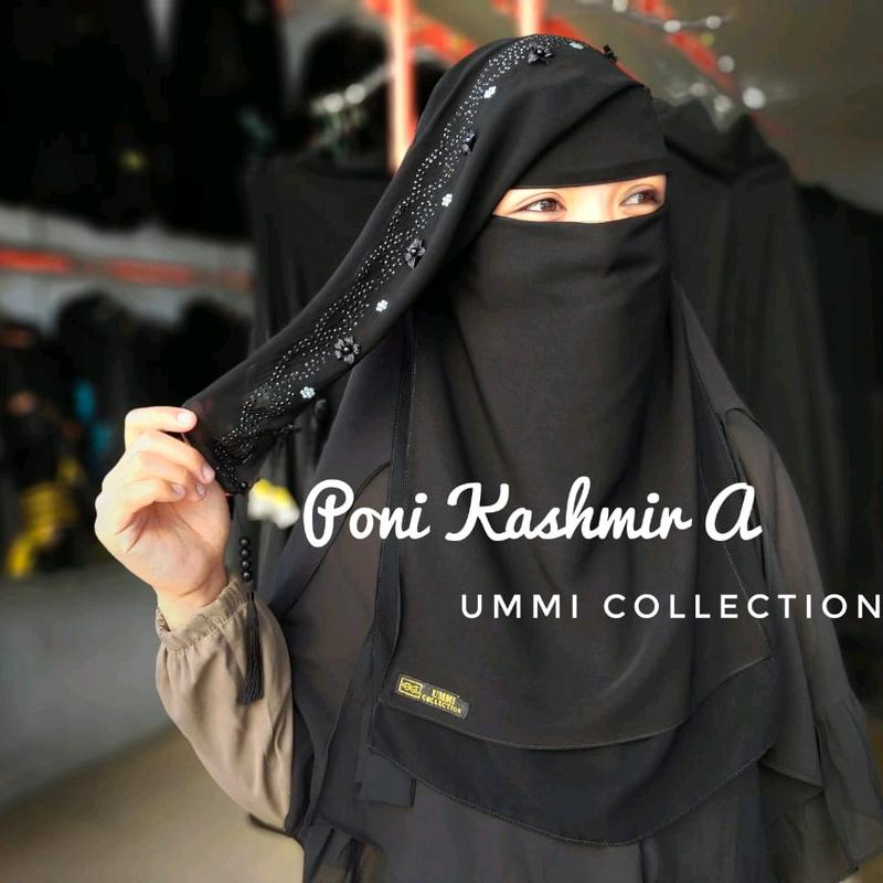 niqob poni kashmir kode A sifon silky super lembut 0