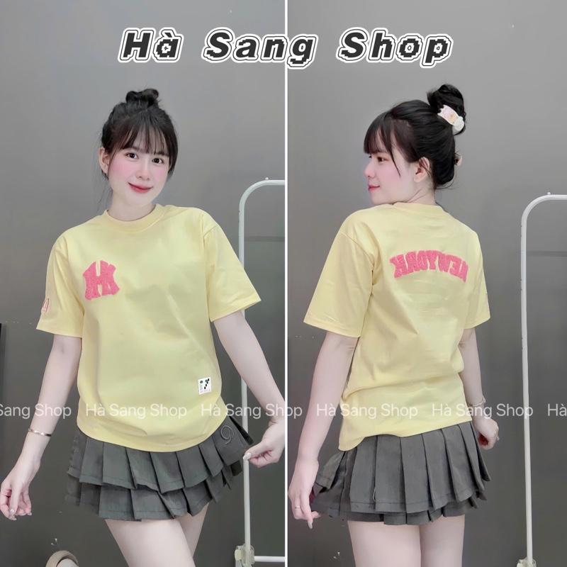 Áo Phông Nữ Form Vừa + From rộng - Thêu Xù 2 mặt - chất cotton 4 chiều mềm mát - chữ NM NEWYOUR Hot trend - Top Women Cổ Tròn