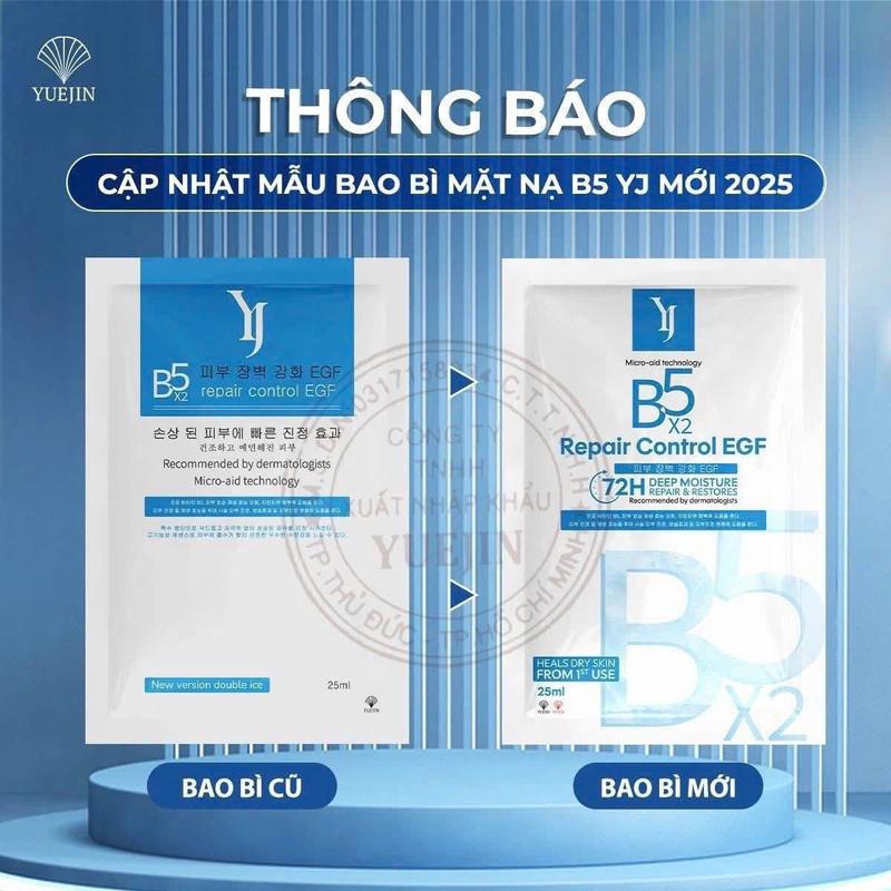    Hàng Cty  Combo 20 Mặt nạ Yuejin B5 Repair Control EGF mask  1 hộp  