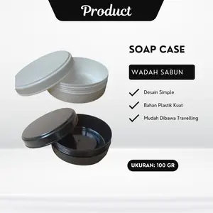 Wadah Sabun Bulat Soap Case 100gr Tempat Sabun Batang Travelling Simple ACC01