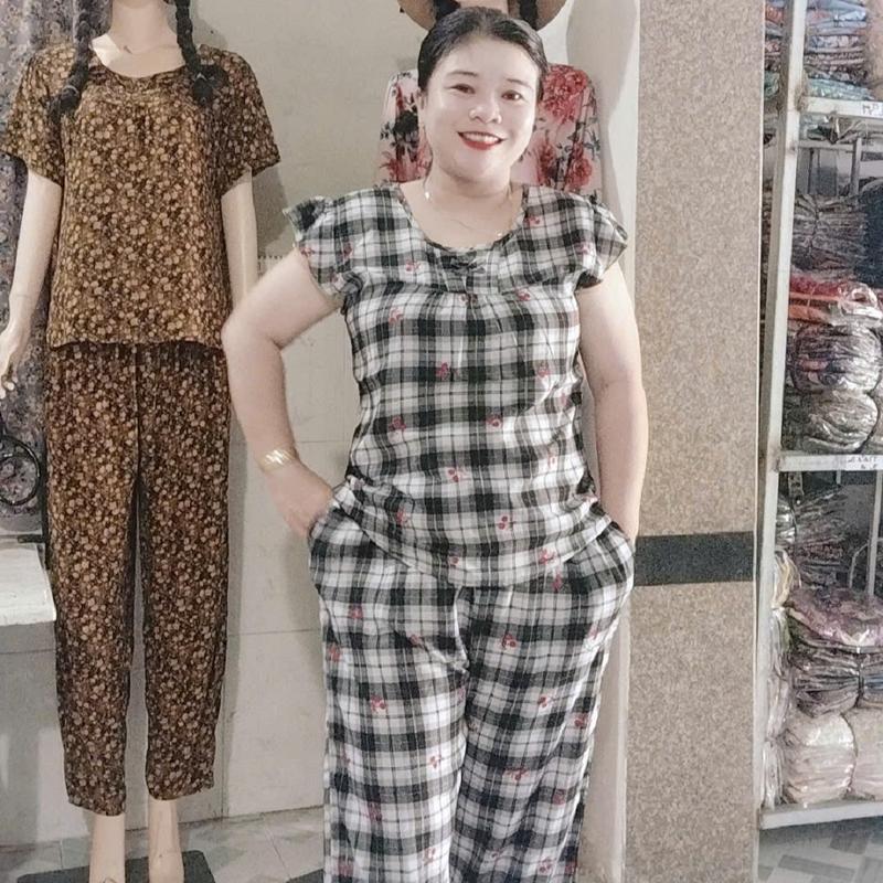 ĐỒ BỘ TRUNG NIÊN TOLE LANH 2 DA LOẠI 1  . MẪU  9 TẤC TAY TIÊN CỔ TRÒN CHO MẸ VÀ BÀ. CÓ NHIỀU HOẠ TIẾT MÀU SẮC