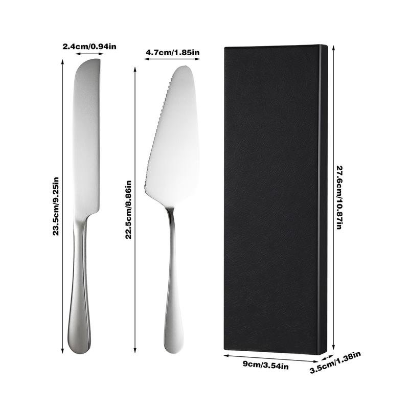 Product Introduction of 2pcs/set Stainless Steel Cake Cutter Pizza Shovel Set 33