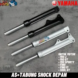SHOCKBREAKER DEPAN TABUNG SHOCK DEPAN ASSY YAMAHA MIO J MIO GT FINO 115 FINO FI MIO SPORTY MIO SOUL X RIDE 115 SOUL GT 115 54P AS SHOCK PLUS TABUNG SET 2 PCS KANAN KIRI TINGGAL PASANG Motorcycle