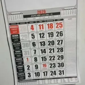 kalender dinding kecil 2026 uk.32cm x 48 cm