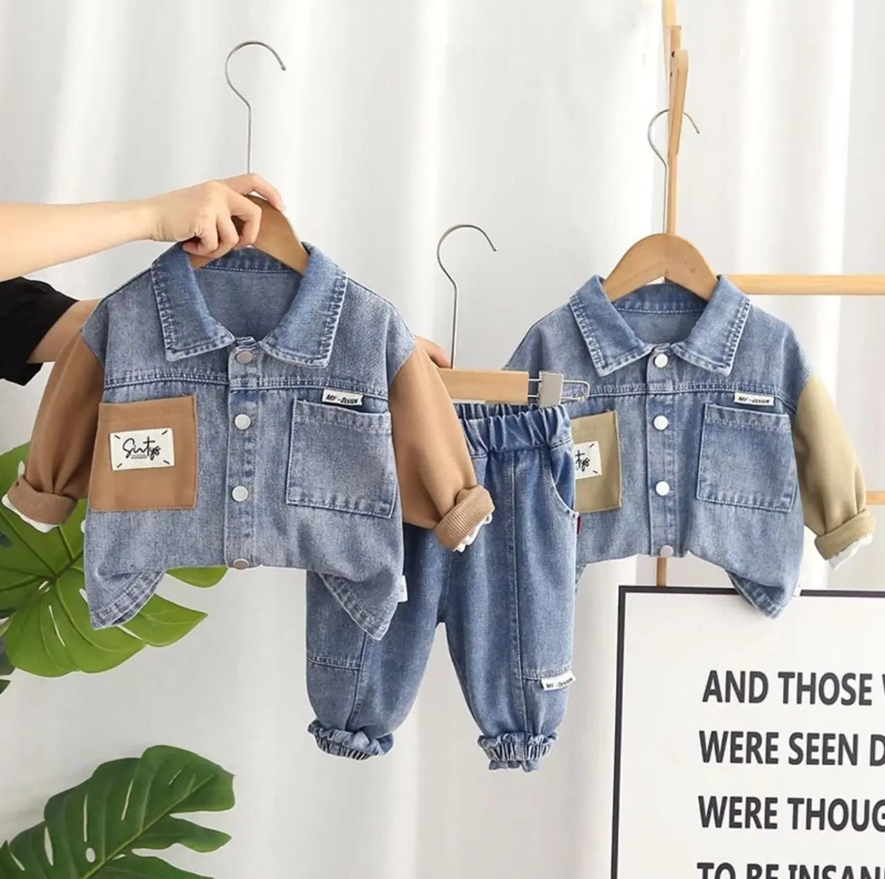 SETELAN BAJU ANAK LAKI-LAKI DAN PEREMPUAN USIA 1-5 TAHUN SETELAN ANAK MODEL DENIM SETELAN ANAK TERBARU Parsel