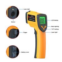 Gambar Auzeal Termometer Inframerah Laser Multifungsi - Suhu untuk Memasak Daging, Oven, Kulkas, Warna Kuning - 1pcs dari sangasangaofficial Kab. Tangerang 3 Tokopedia