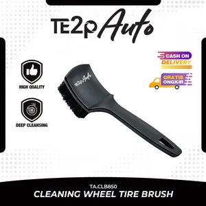 Te2p Auto Sikat Ban Mobil Motor Kendaraan - Car Wheel Medium Soft Nylon Brush - Penyikat Pembersih Ban Roda Kendaraan - Sikat Cuci Mobil Kendaraan Bermotor -Tire Brush Velg Wheels