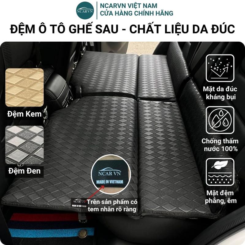 Đệm Ô Tô Ghế Sau, Nệm Da Đúc Xe Hơi, Đệm Ghế Ô Tô, mặt da đúc chống thấm nước, Bảo Hành 2 Năm