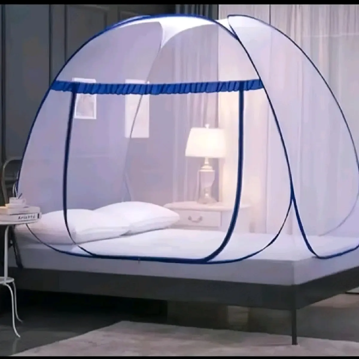 Kelambu Tenda Jumbo 200x200 Kelambu keluarga/kelambu Lipat Anti Nyamuk Pencegahan Masuknya Nyamuk dan serangga Karet