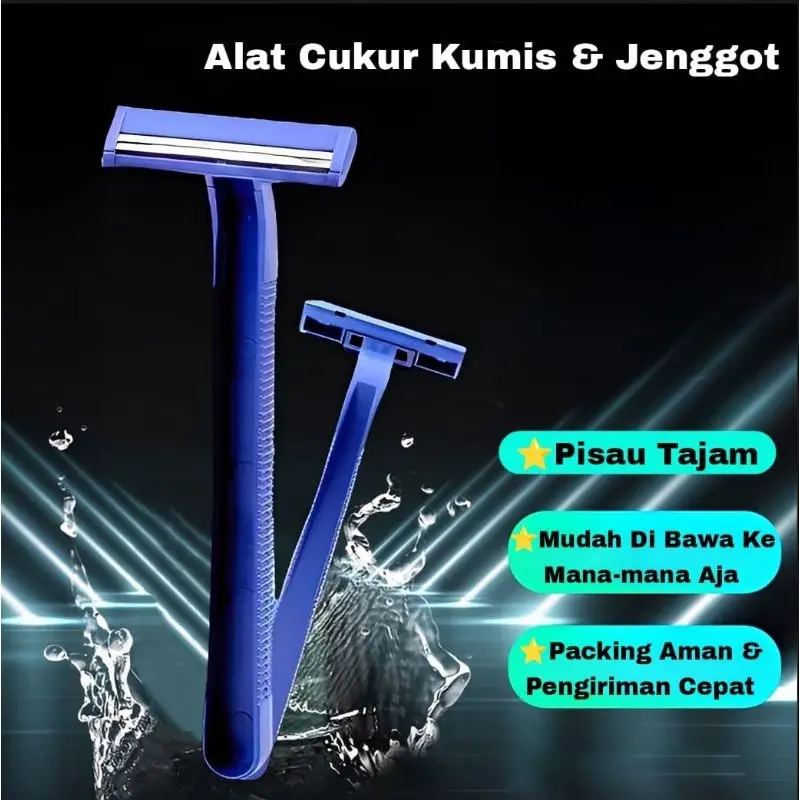 ALAT CUKUR KUMIS DAN JENGGOT 2 MATA PISAU CUKURAN BULU KETIAK RAMBUT KAKI