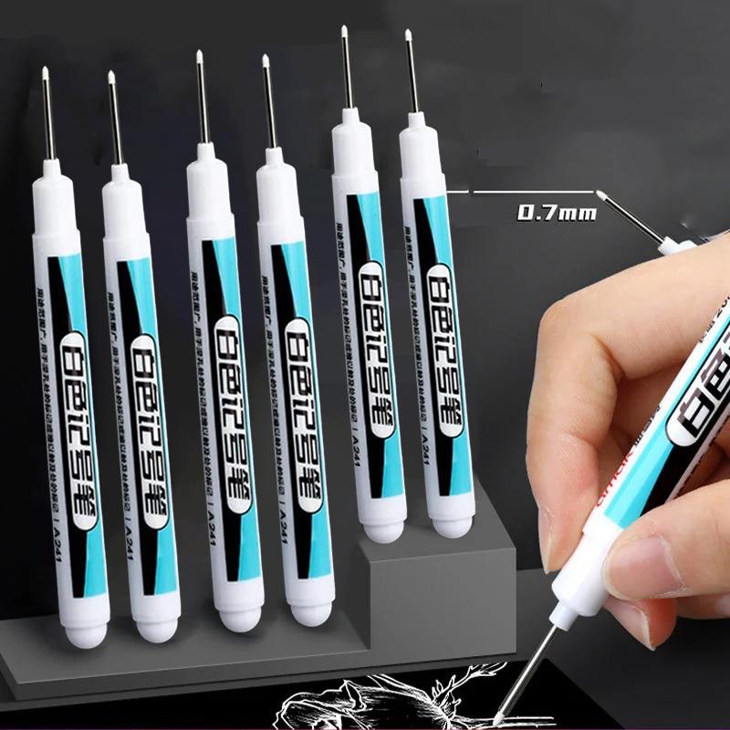 COD Amak Spidol Permanen Waterproof Long Nib Marker 0.7mm 10 - Shop ...