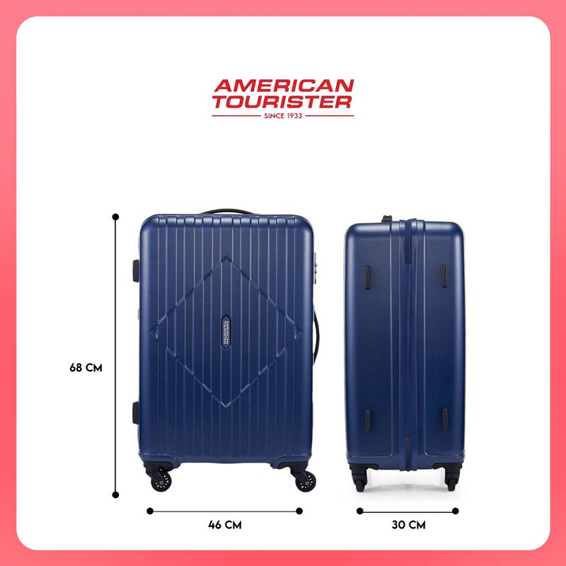 American Tourister Koper Hardcase Skytrac Medium 25 Inch - Navy 2