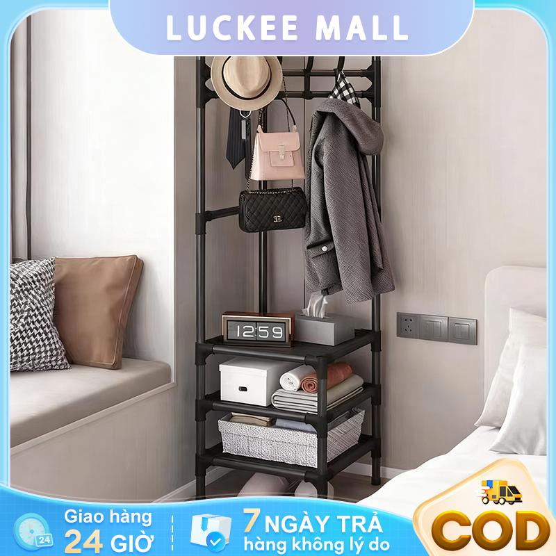 Kệ Treo Quần Áo Kết Hợp Để Giày Kệ Kệ Góc Tường 2,3 Tầng Giá treo áo Kệ Đa Năng…
