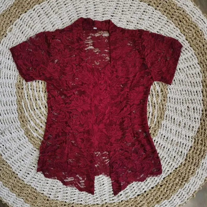 kebaya anak lengan pendek umur 4-8 bahan burkat halus nyaman di pakai Fashion 0