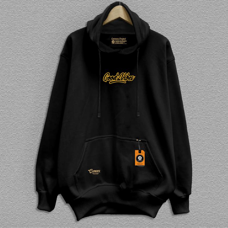 Product Introduction of CAMOXS Jaket Sweater Hoodie Pria Distro Original Aesthetic Grafity Hitam Good Vibes Motif Fleece Tebal Oversize M-XXL Terbaru Dan Terlaris Cowok Jumper Keren Zipper Suiter Bandung 2