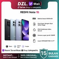 Gambar DZL - HP XIAOMI Redmi Note 15 4G LTE 8/256 8/128GB Original Resmi Official Store Ori Penerus Note 14 - 15 4G 8/128 Black dari DZL Official Store Kab. Sleman 1 Tokopedia