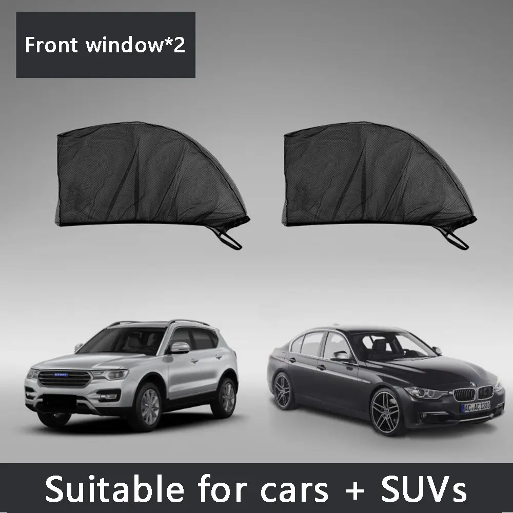 4Pcs Car Mosquito Net Screen Car Window Net Screen Mosquito Net For Car Window Net For car window Foldable and easy to carry