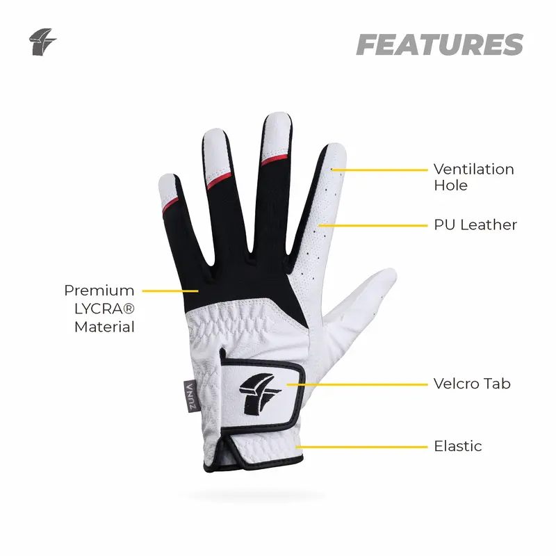 Zuna Gloves Golf Men Comfy Flex 4