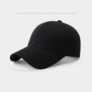 Reckblud - Topi Baseball Polos Pria Wanita Simpel Keren Hitam Unisex Baseball Hat