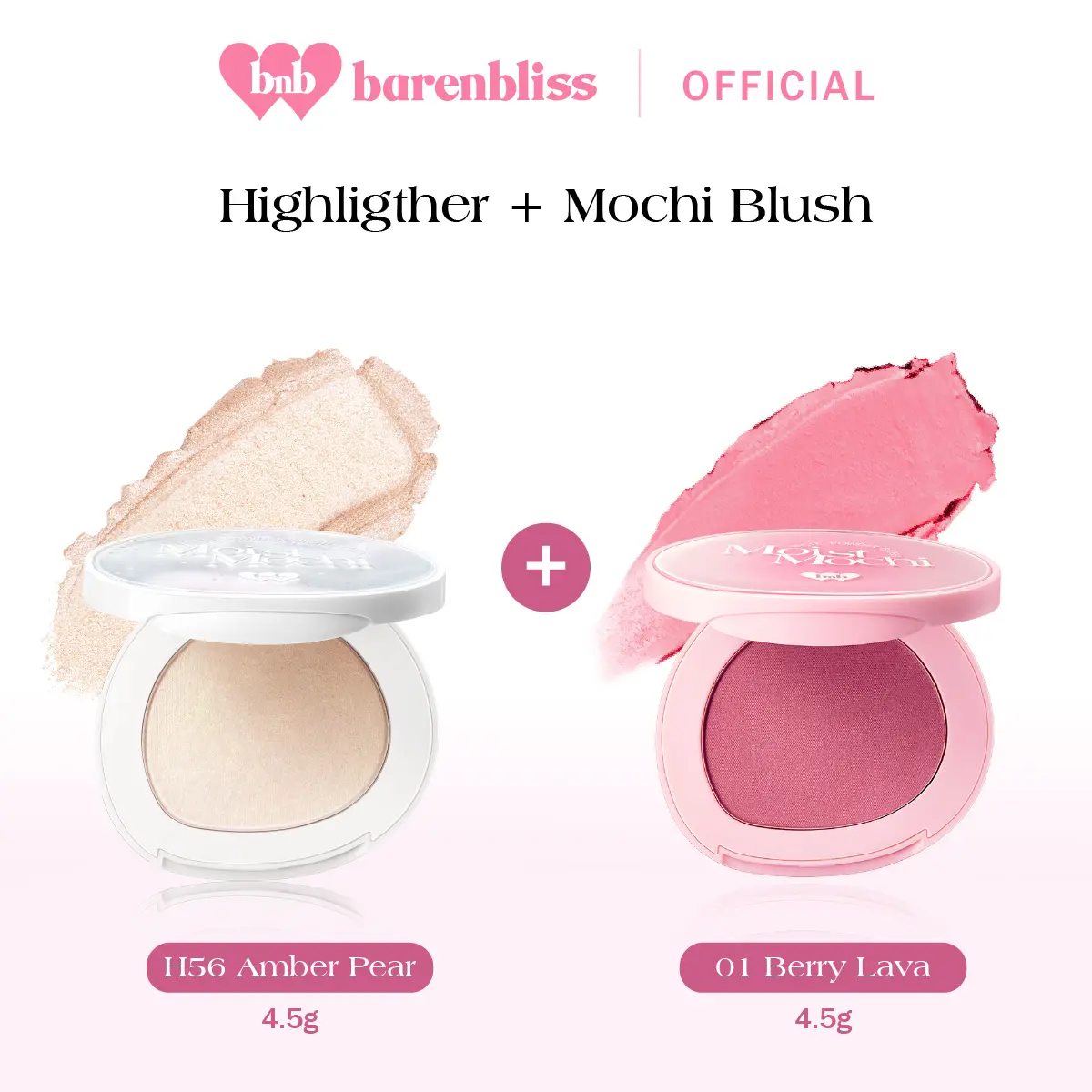 Mochi Highlighter H56 + Mochi Blush 01