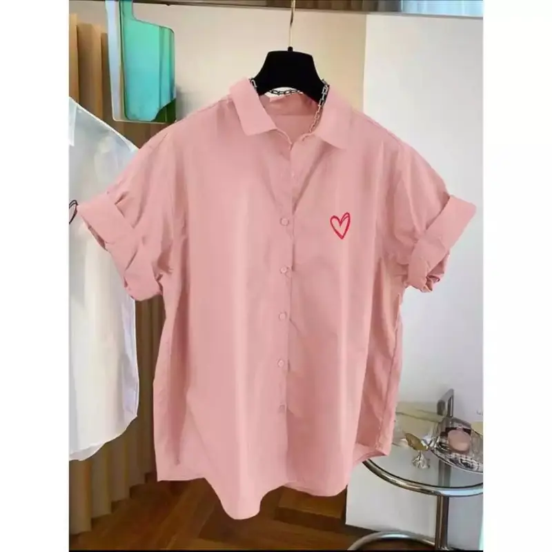 COD - Blouse Cotton - Atasan Kemeja Katun Wanita Casual 8