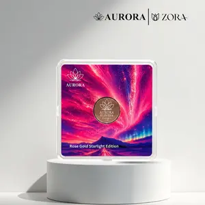 Coin 5  Gr Starlight - Aurora Silevera - Rare Item - Fine Silver 999.9