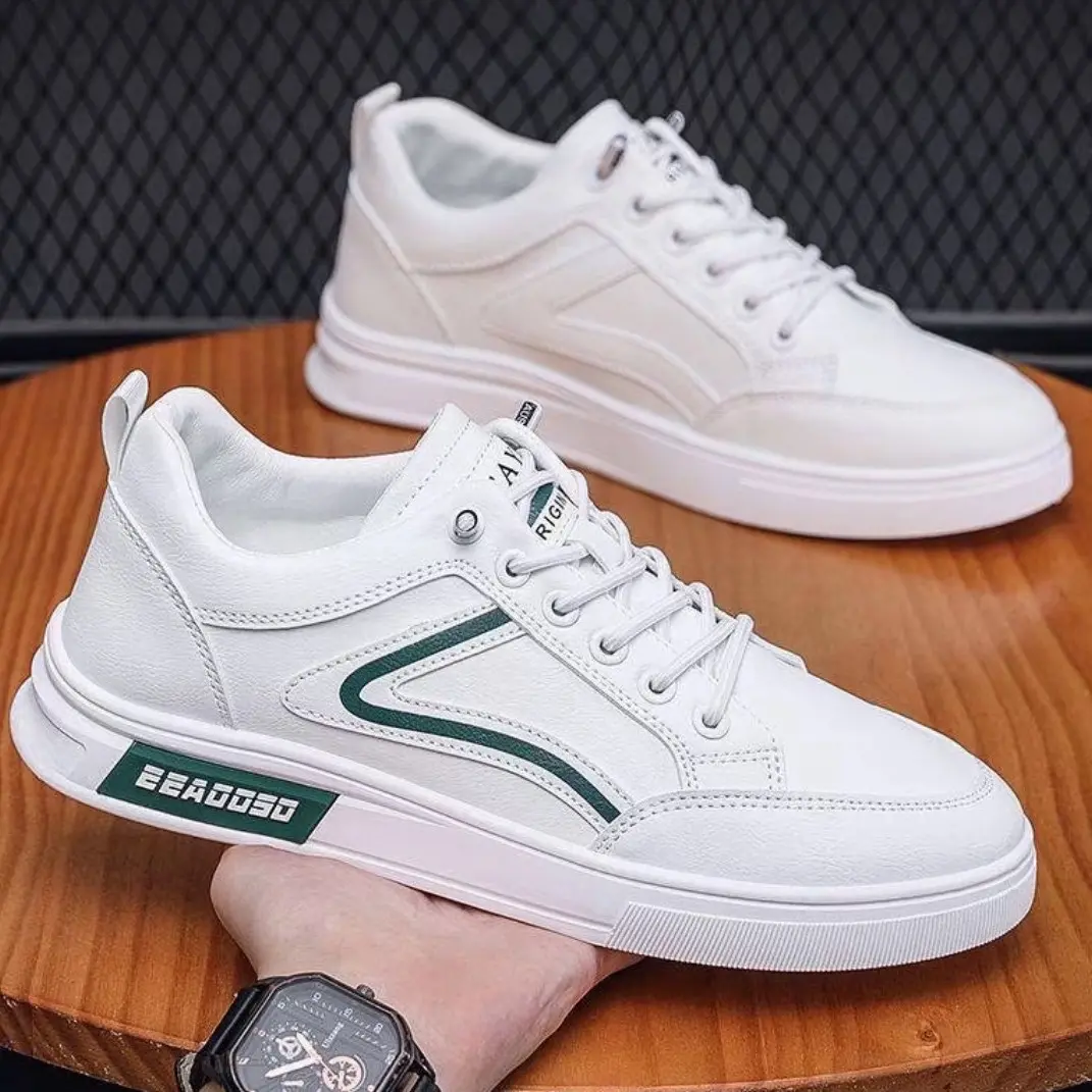 FN PENJI C5 Sepatu Sneakers Pria Bahan Premium Hitam & Putih - Kerja, Snekers, Kasual, Shoes